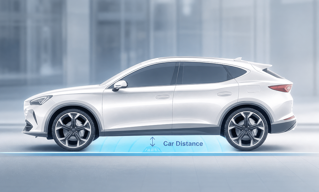 Parking sensors vs cameras: how an in-ground sensor detects a car by distance